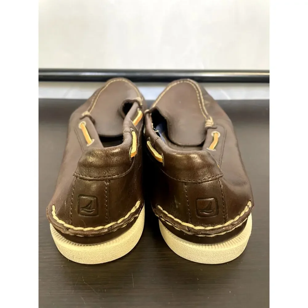 SPERRY TOP SIDER Authentic Original Venetian Loafer Dark Brown Leather 11.5